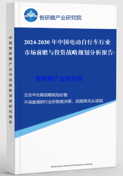 中国电动自行车行业市场前瞻与投资战略规划分析报告